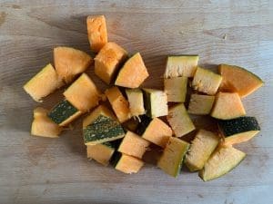 zucca con buccia al vapore a pezzi - ricette Riciblog