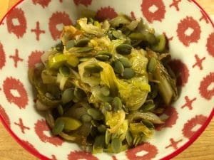 foglie di cavolfiore in padella - Riciblog